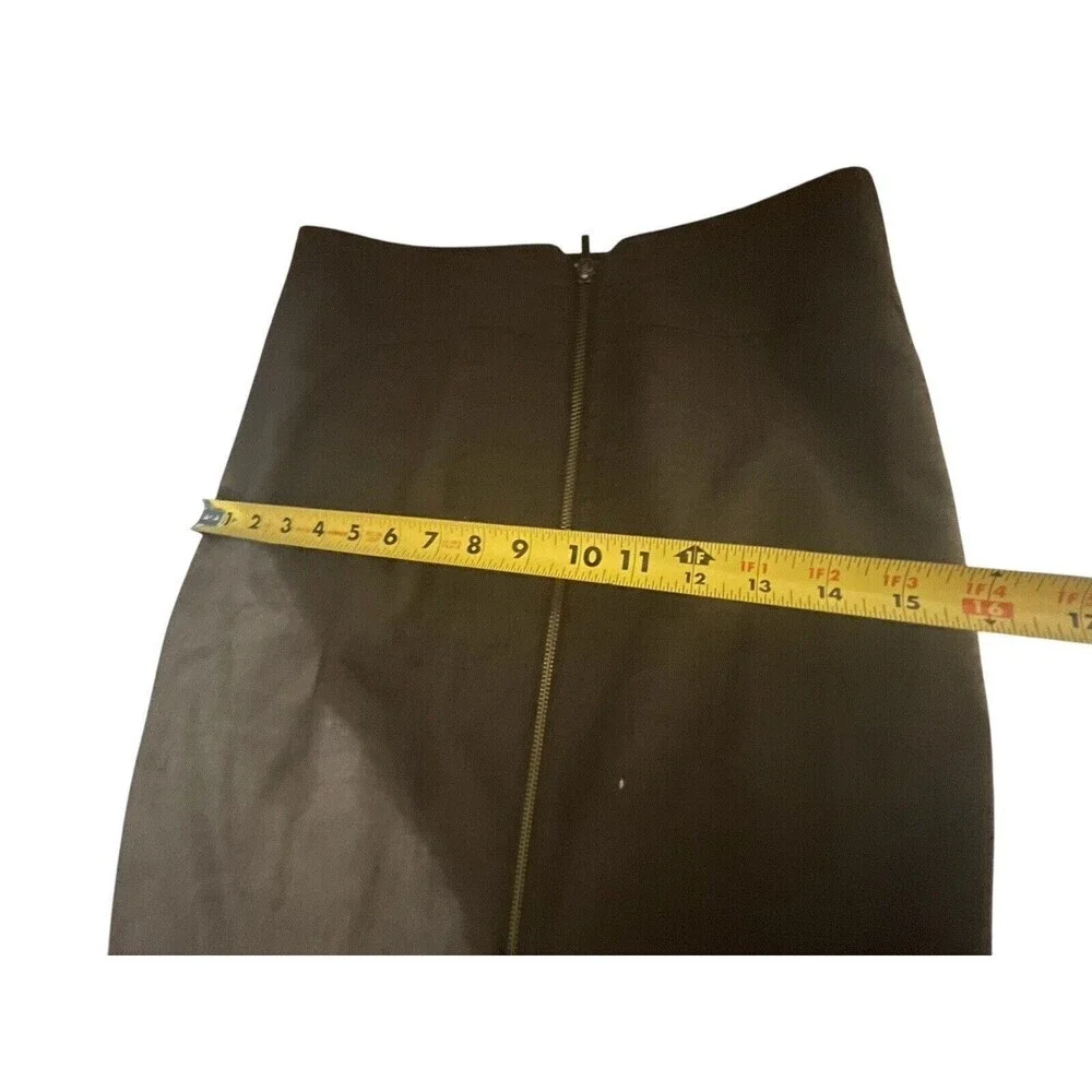 Banana Republic Skirt Mini Size 4 Stretch Lined Side Zip Brown